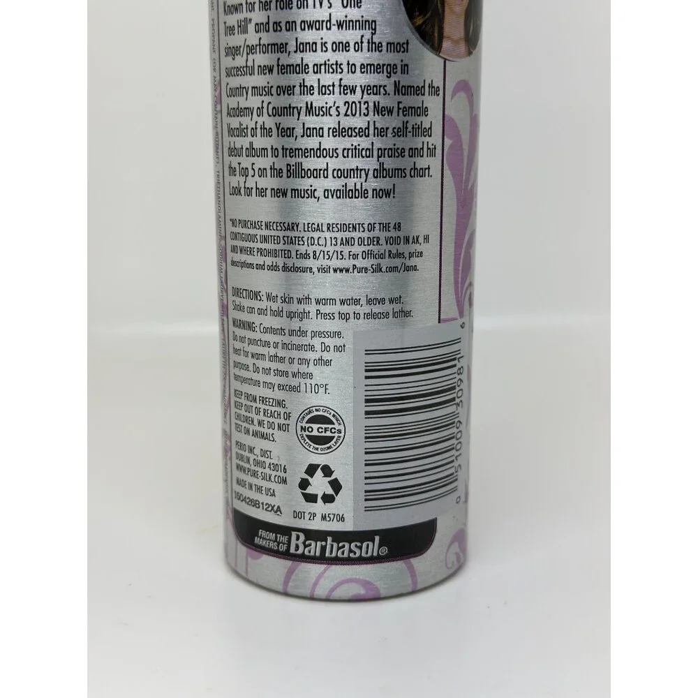 NEW Pure Silk Raspberry Mist‎ Moisturizing Shave Cream With Aloe - 8 Oz